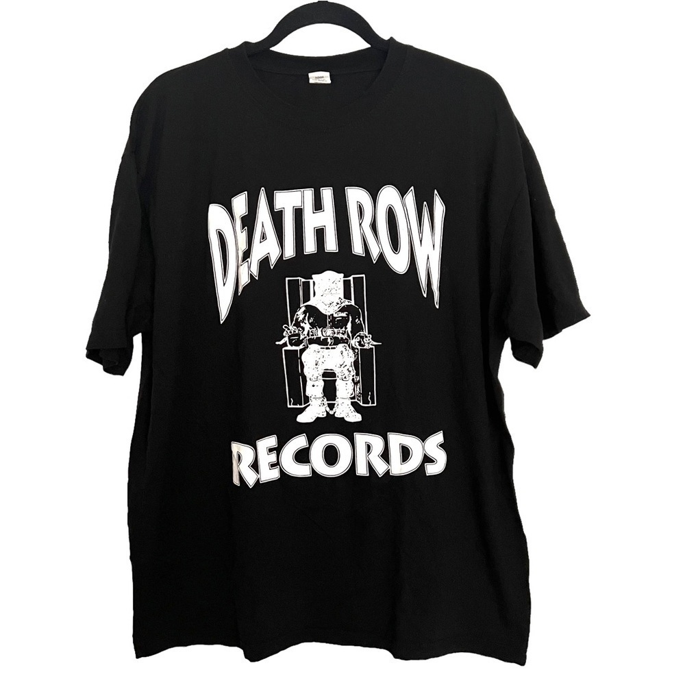 HNH Apparel Black Death Row Records T Shirt Tee XL